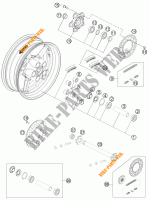 RUOTA POSTERIORE per KTM 1190 RC8 R WHITE 2011