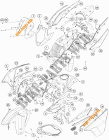 PLASTICHE per KTM 1190 ADVENTURE R ABS 2016