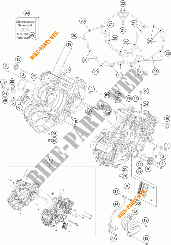 CARTER MOTORE per KTM 1190 ADVENTURE R ABS 2016