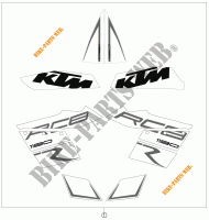 ADESIVI per KTM 1190 RC8 R BLACK 2011