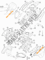 PLASTICHE per KTM 1190 ADVENTURE ABS GREY 2016