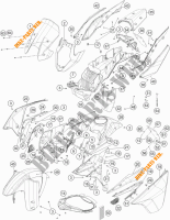 PLASTICHE per KTM 1190 ADVENTURE ABS GREY 2016