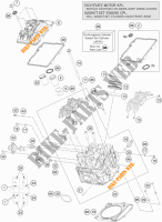 TESTA CILINDRO ANTERIORE per KTM 1190 ADVENTURE ABS GREY 2016