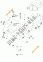 SERBATOIO / SELLA per KTM 1190 RC8 R BLACK 2011