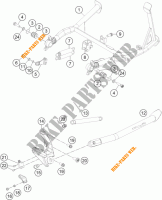 CAVALLETTO LATERALE / CENTRALE per KTM 1190 ADVENTURE ABS GREY 2015