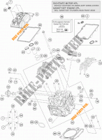 TESTA CILINDRO ANTERIORE per KTM 1190 ADVENTURE ABS GREY 2015