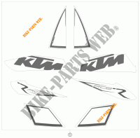 ADESIVI per KTM 1190 RC8 R 2010 2010