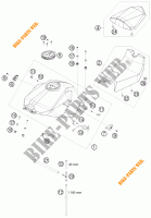 SERBATOIO / SELLA per KTM 1190 RC8 R 2010 2010