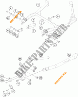 CAVALLETTO LATERALE / CENTRALE per KTM 1190 ADVENTURE ABS ORANGE 2014