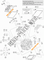 TESTA CILINDRO ANTERIORE per KTM 1190 ADVENTURE ABS ORANGE 2014