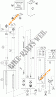 FORCELLA ANTERIORE (COMPONENTI) per KTM 1190 ADVENTURE ABS GREY 2014