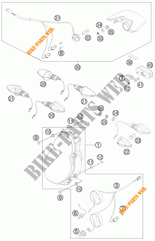 FARO / FANALE per KTM 990 ADVENTURE R 2012