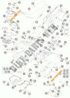 SERBATOIO / SELLA per KTM 990 ADVENTURE R 2011