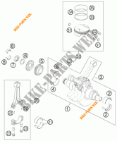 ALBERO MOTORE / PISTONE per KTM 990 ADVENTURE R SPECIAL EDITION 2012