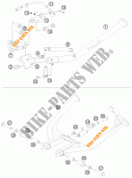 CAVALLETTO LATERALE / CENTRALE per KTM 990 ADVENTURE R SPECIAL EDITION 2012