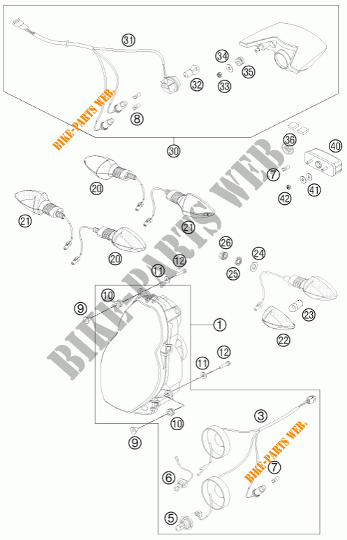 FARO / FANALE per KTM 990 ADVENTURE R 2011