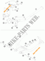CAVALLETTO LATERALE / CENTRALE per KTM 990 ADVENTURE R 2011