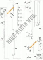 FORCELLA ANTERIORE (COMPONENTI) per KTM 990 ADVENTURE R 2011