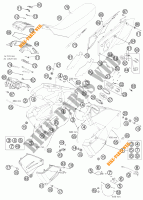 SERBATOIO / SELLA per KTM 990 ADVENTURE R 2011