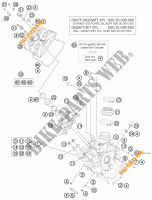 TESTA CILINDRO ANTERIORE per KTM 990 ADVENTURE R 2011