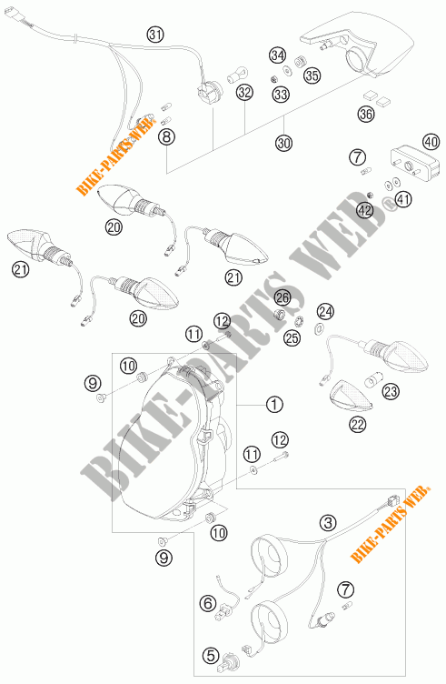 FARO / FANALE per KTM 990 ADVENTURE R 2009