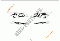 ADESIVI per KTM 990 ADVENTURE WHITE ABS 2012