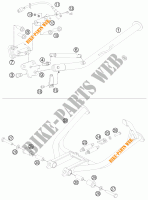 CAVALLETTO LATERALE / CENTRALE per KTM 990 ADVENTURE WHITE ABS 2012