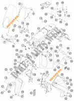 PLASTICHE per KTM 990 ADVENTURE WHITE ABS 2012