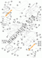 SERBATOIO / SELLA per KTM 990 ADVENTURE WHITE ABS 2012