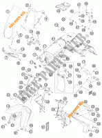 PLASTICHE per KTM 990 ADVENTURE ORANGE ABS 2011