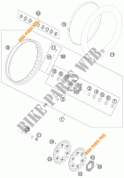 RUOTA ANTERIORE per KTM 990 ADVENTURE ORANGE ABS 2011