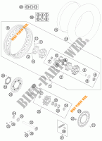 RUOTA POSTERIORE per KTM 990 ADVENTURE ORANGE ABS 2011