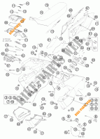 SERBATOIO / SELLA per KTM 990 ADVENTURE ORANGE ABS 2011