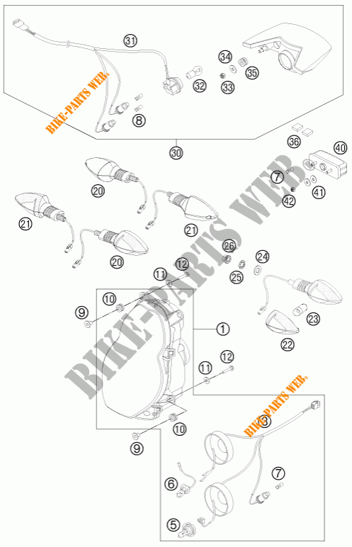 FARO / FANALE per KTM 990 ADVENTURE DAKAR EDITION 2011