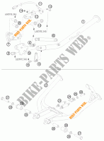 CAVALLETTO LATERALE / CENTRALE per KTM 990 ADVENTURE WHITE ABS 2010