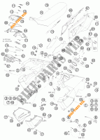 SERBATOIO / SELLA per KTM 990 ADVENTURE WHITE ABS 2010