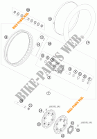 RUOTA ANTERIORE per KTM 990 ADVENTURE ORANGE ABS 2010