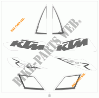 ADESIVI per KTM 1190 RC8 R 2009