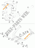 CAVALLETTO LATERALE / CENTRALE per KTM 990 ADVENTURE ORANGE ABS 2007