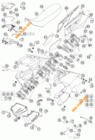 SERBATOIO / SELLA per KTM 990 ADVENTURE ORANGE ABS 2007