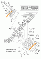 TESTA CILINDRO ANTERIORE per KTM 950 ADVENTURE SILVER 2003