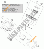 CILINDRO per KTM 1190 RC8 ORANGE 2010