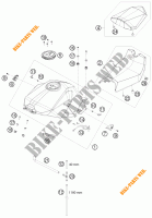 SERBATOIO / SELLA per KTM 1190 RC8 ORANGE 2010