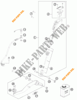 POMPA FRENO POSTERIORE per KTM 990 SUPERMOTO T BLACK ABS 2012