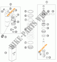 AMMORTIZZATORE (COMPONENTI) per KTM 990 SUPERMOTO T ORANGE ABS 2011