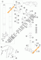 FORCELLA ANTERIORE / PIASTRA STERZO INFERIORE per KTM 990 SUPERMOTO T SILVER 2009