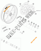 RUOTA ANTERIORE per KTM 990 SUPERMOTO R 2010