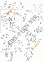 SERBATOIO / SELLA per KTM 950 SUPERMOTO BLACK 2006