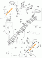 MANUBRIO / COMANDI per KTM 1190 RC8 ORANGE 2010