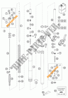FORCELLA ANTERIORE (COMPONENTI) per KTM 640 LC4 SUPERMOTO PRESTIGE 2005
